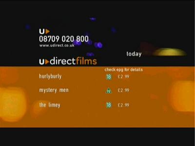 Fréquence U Direct Films channel sur le satellite Autres Satellites - تردد قناة